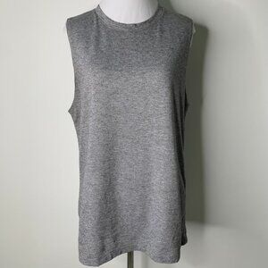 Fabletic Women's Gray Long Sleeve Tank Top Size Large